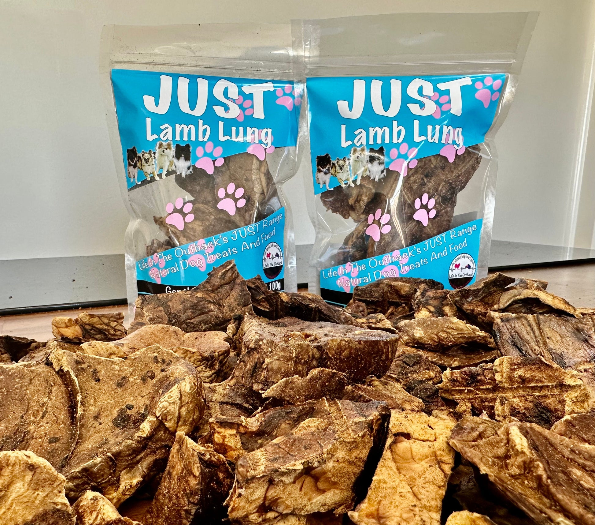 1x Just Lamb Lung - 50g Pet Care > Pet Food > Dog Food Woofy and Whiskers