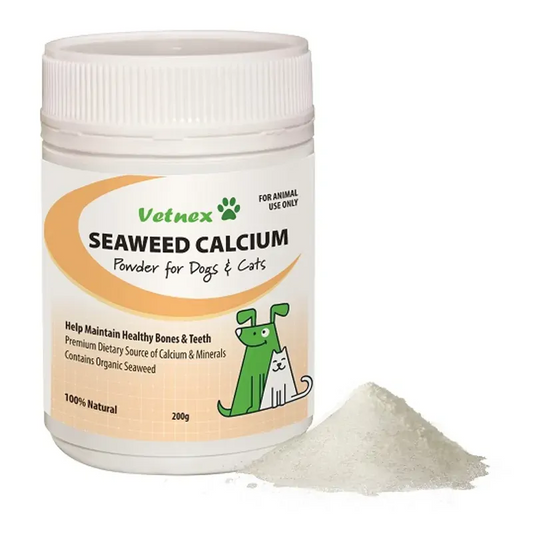 Vetnex Seaweed Calcium Powder For Dog & Cat 200G Pet Vitamins & Supplements Woofy and Whiskers