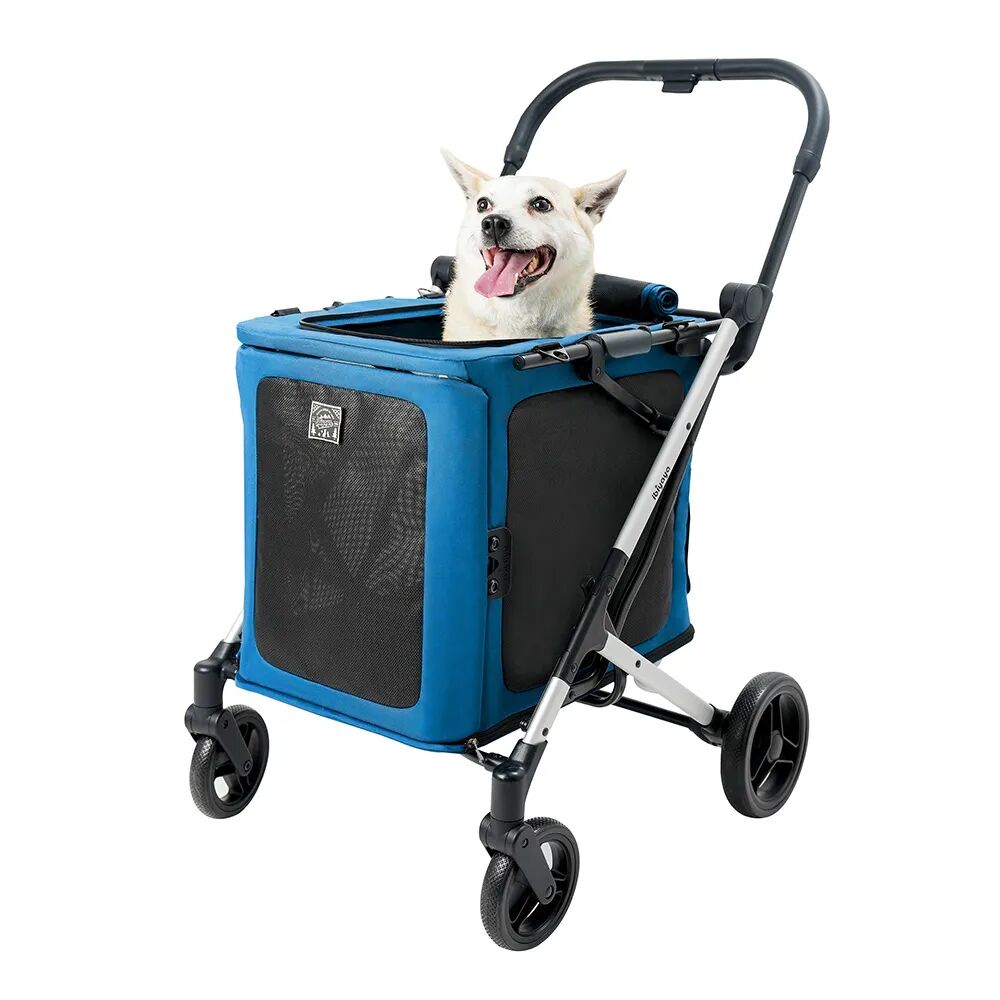 Ibiyaya Bigbuddy Stroller And Crate Combo - Crystal Teal pet stroller ibiyaya
