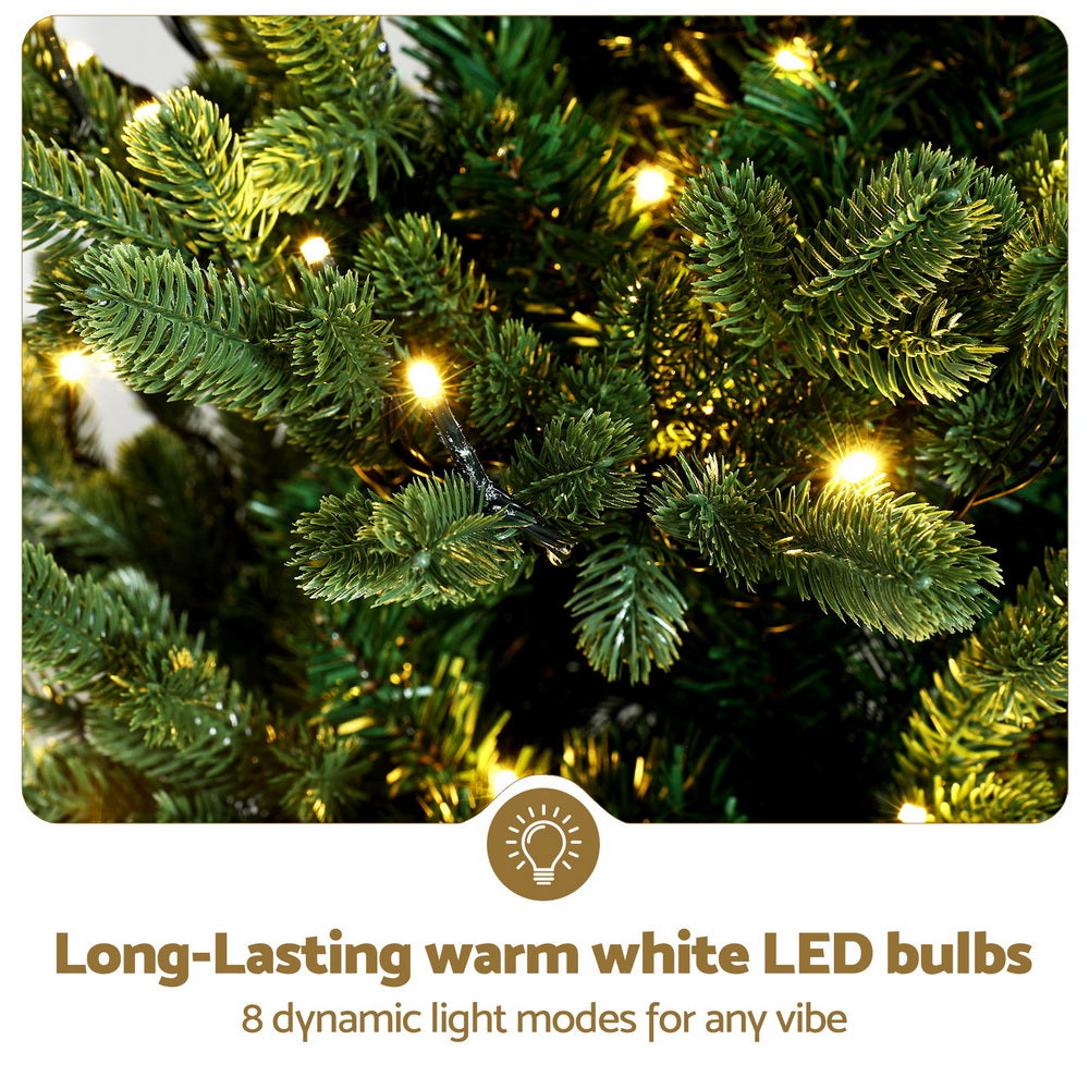 Jingle Jollys Christmas Tree 1.2M LED Potted Xmas Tree Party Decor 8 Light Modes Occasions > Christmas > Christmas Trees Woofy and Whiskers