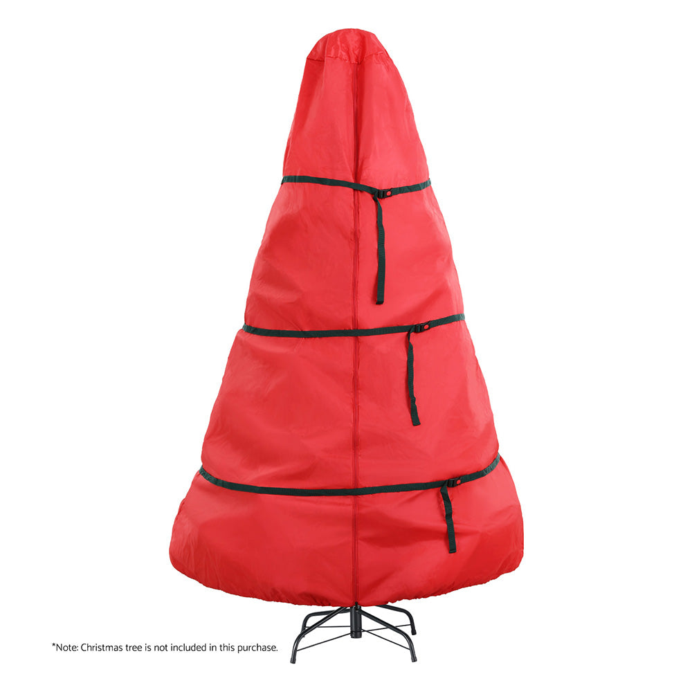 Jingle Jollys Christmas Tree Storage Bag Fits Up to 8ft Tree Xmas Bag Zipper Red Occasions > Christmas > Christmas Decorations Woofy and Whiskers