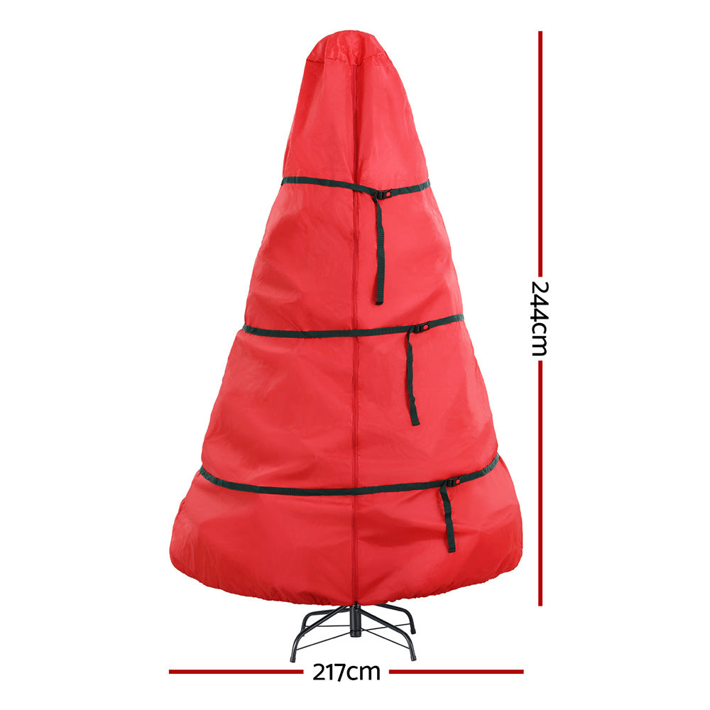 Jingle Jollys Christmas Tree Storage Bag Fits Up to 8ft Tree Xmas Bag Zipper Red Occasions > Christmas > Christmas Decorations Woofy and Whiskers