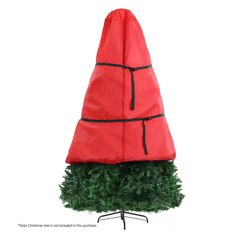 Jingle Jollys Christmas Tree Storage Bag Fits Up to 8ft Tree Xmas Bag Zipper Red Occasions > Christmas > Christmas Decorations Woofy and Whiskers