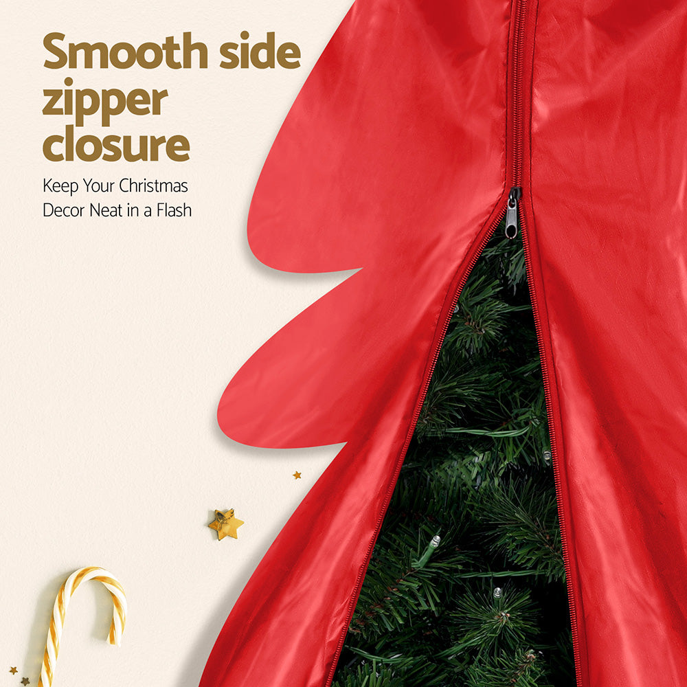 Jingle Jollys Christmas Tree Storage Bag Fits Up to 8ft Tree Xmas Bag Zipper Red Occasions > Christmas > Christmas Decorations Woofy and Whiskers
