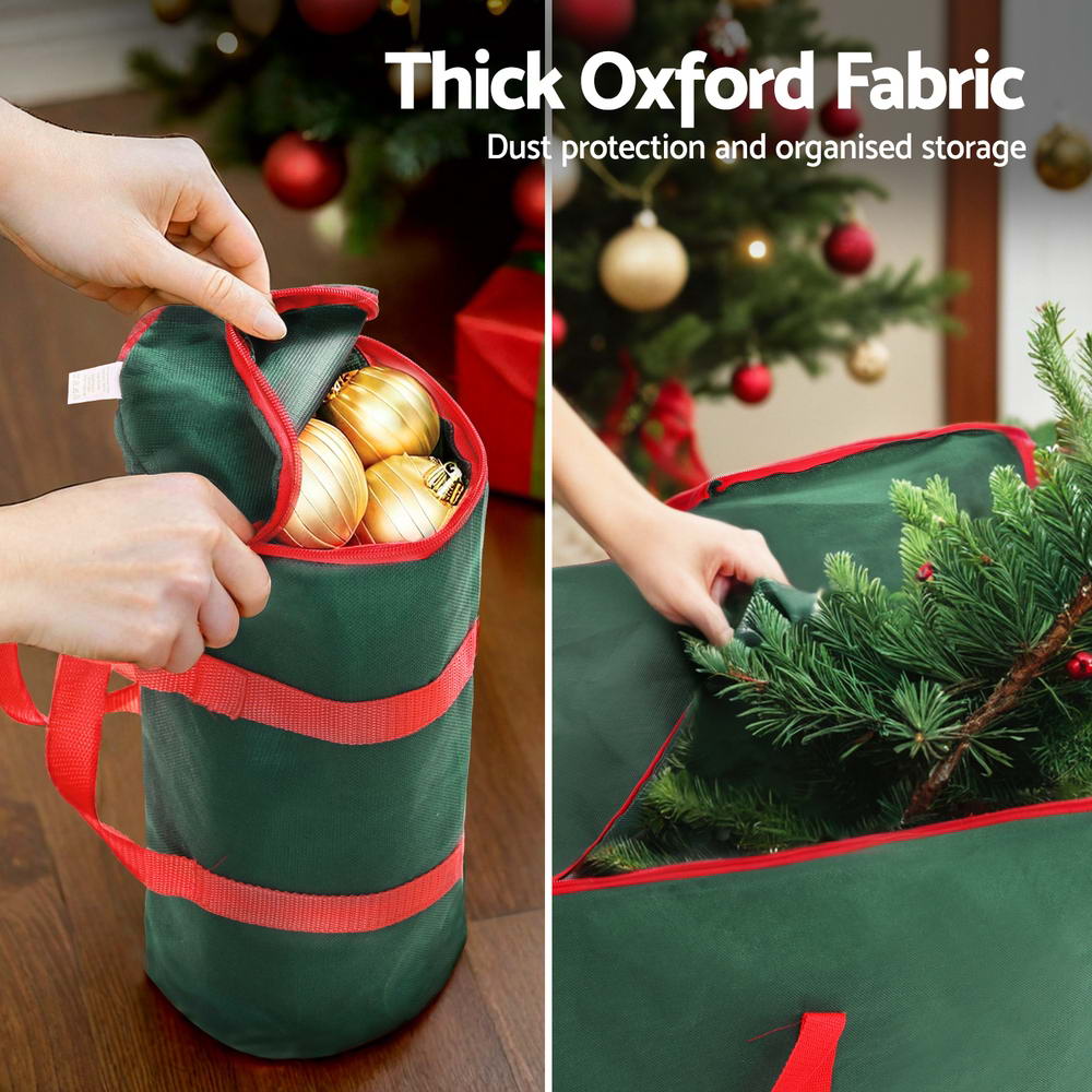 Jingle Jollys Christmas Tree Baubles Storage Bag Set Ornaments Container Box Home & Garden > Storage > Clothing & Wardrobe Storage Jingle Jollys