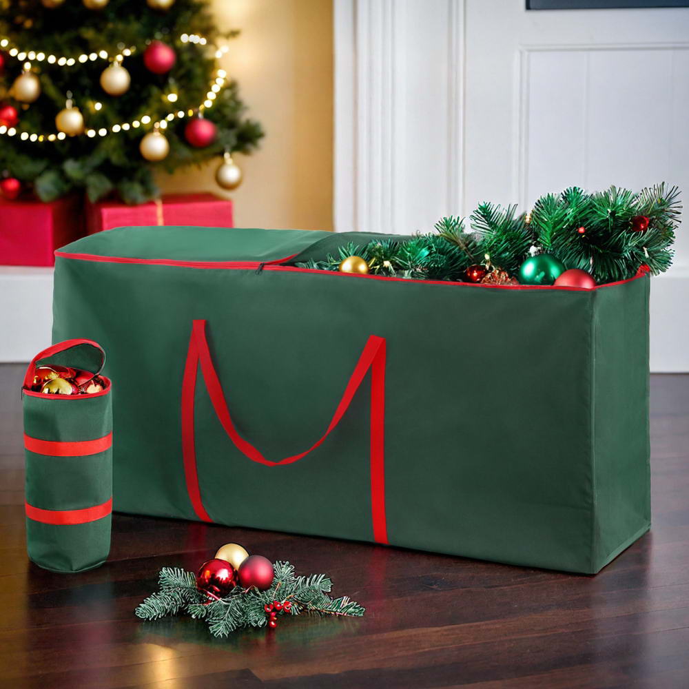 Jingle Jollys Christmas Tree Baubles Storage Bag Set Ornaments Container Box Home & Garden > Storage > Clothing & Wardrobe Storage Jingle Jollys