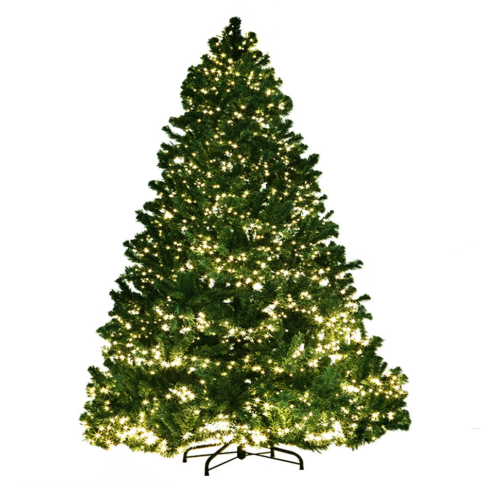 Jingle Jollys Christmas Tree 2.4M Xmas Tree Decorations 3190 LEDs 8 Light Mode Occasions > Christmas > Outdoor Decorations & Lights Jingle Jollys