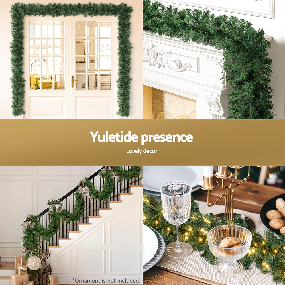 Jingle Jollys 10M Christmas Garland LED Lights Party Xmas Decorations 700 TIPS Occasions > Christmas > Christmas Wreaths & Garlands Jingle Jollys