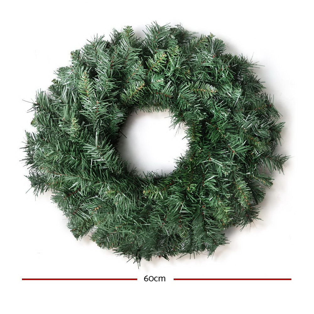 Jingle Jollys 60cm Christmas Wreath Garland Xmas Decorations Wedding Party Occasions > Christmas > Christmas Wreaths & Garlands Woofy and Whiskers