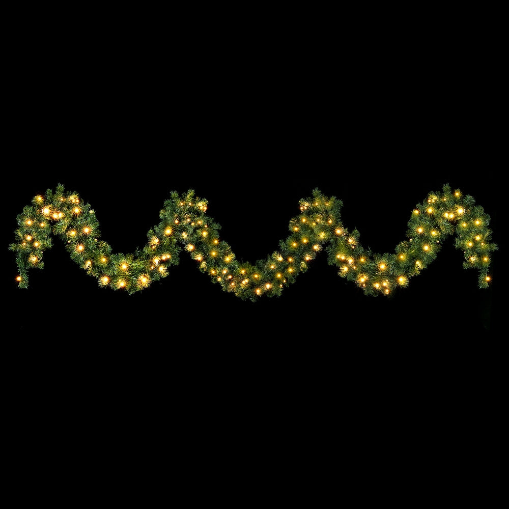 Jingle Jollys 5M Christmas Garland LED Lights Party Xmas Decorations 380 TIPS Occasions > Christmas > Christmas Wreaths & Garlands Jingle Jollys