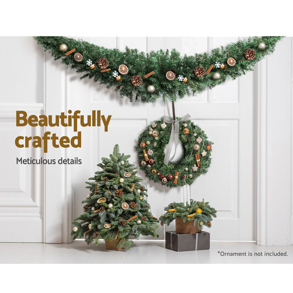 Jingle Jollys 2.4m Christmas Garland Xmas Decorations Green Wedding Party Occasions > Christmas > Christmas Wreaths & Garlands Woofy and Whiskers