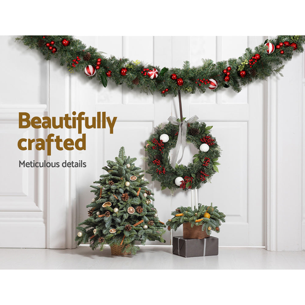 Jingle Jollys 2.7m Christmas Garland with Decorations Xmas Wedding Party Occasions > Christmas > Christmas Wreaths & Garlands Woofy and Whiskers