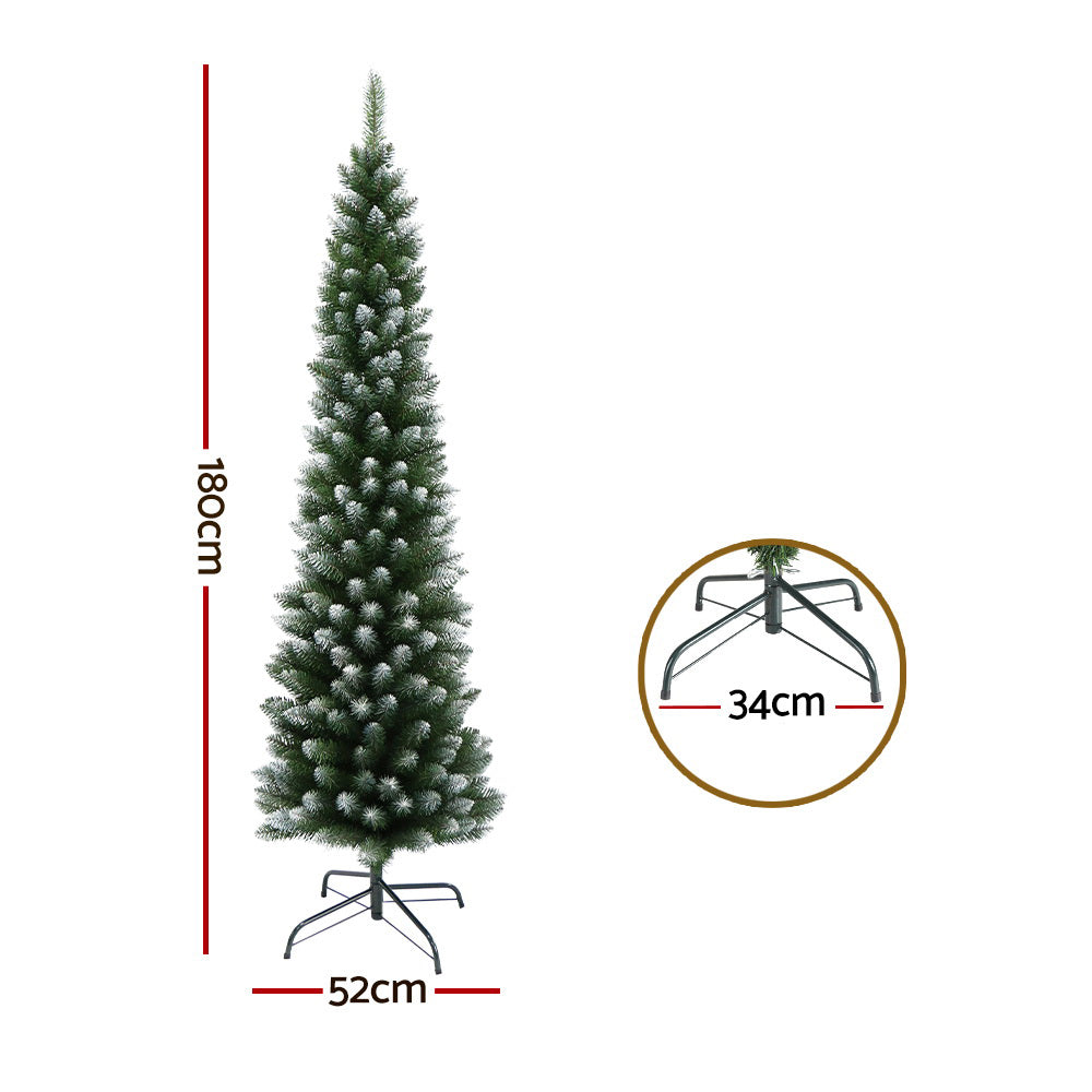 Jingle Jollys Christmas Tree 1.8m Xmas Tree Decorations Snowy 300 Tips Occasions > Christmas > Christmas Trees Woofy and Whiskers