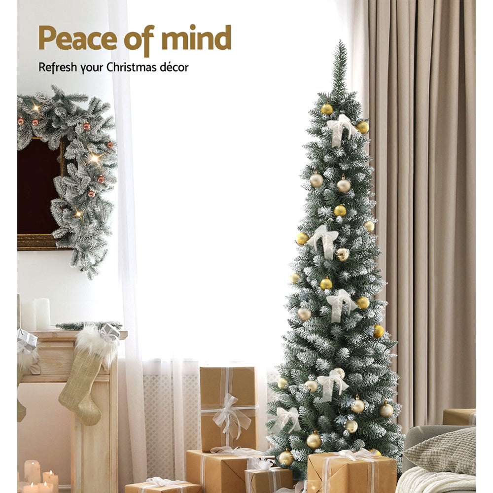 Jingle Jollys Christmas Tree 1.8m Xmas Tree Decorations Snowy 300 Tips Occasions > Christmas > Christmas Trees Woofy and Whiskers
