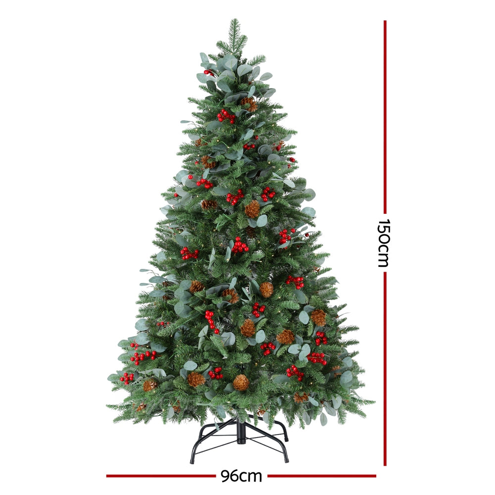 Jingle Jollys Christmas Tree 1.5m 160 LED Xmas Tree Party Decorations 355 Tips Occasions > Christmas > Christmas Trees Woofy and Whiskers