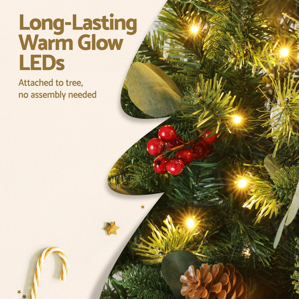 Jingle Jollys Christmas Tree 1.5m 160 LED Xmas Tree Party Decorations 355 Tips Occasions > Christmas > Christmas Trees Woofy and Whiskers