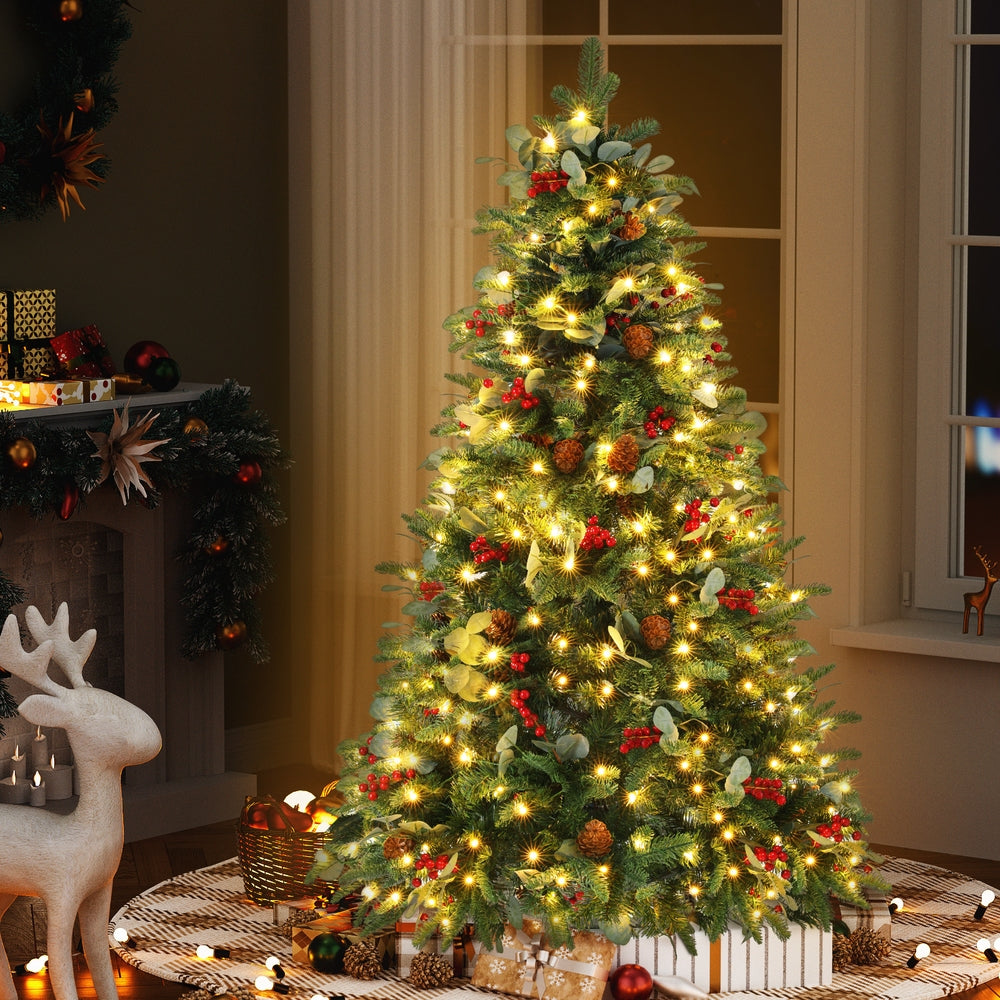 Jingle Jollys Christmas Tree 1.5m 160 LED Xmas Tree Party Decorations 355 Tips Occasions > Christmas > Christmas Trees Woofy and Whiskers