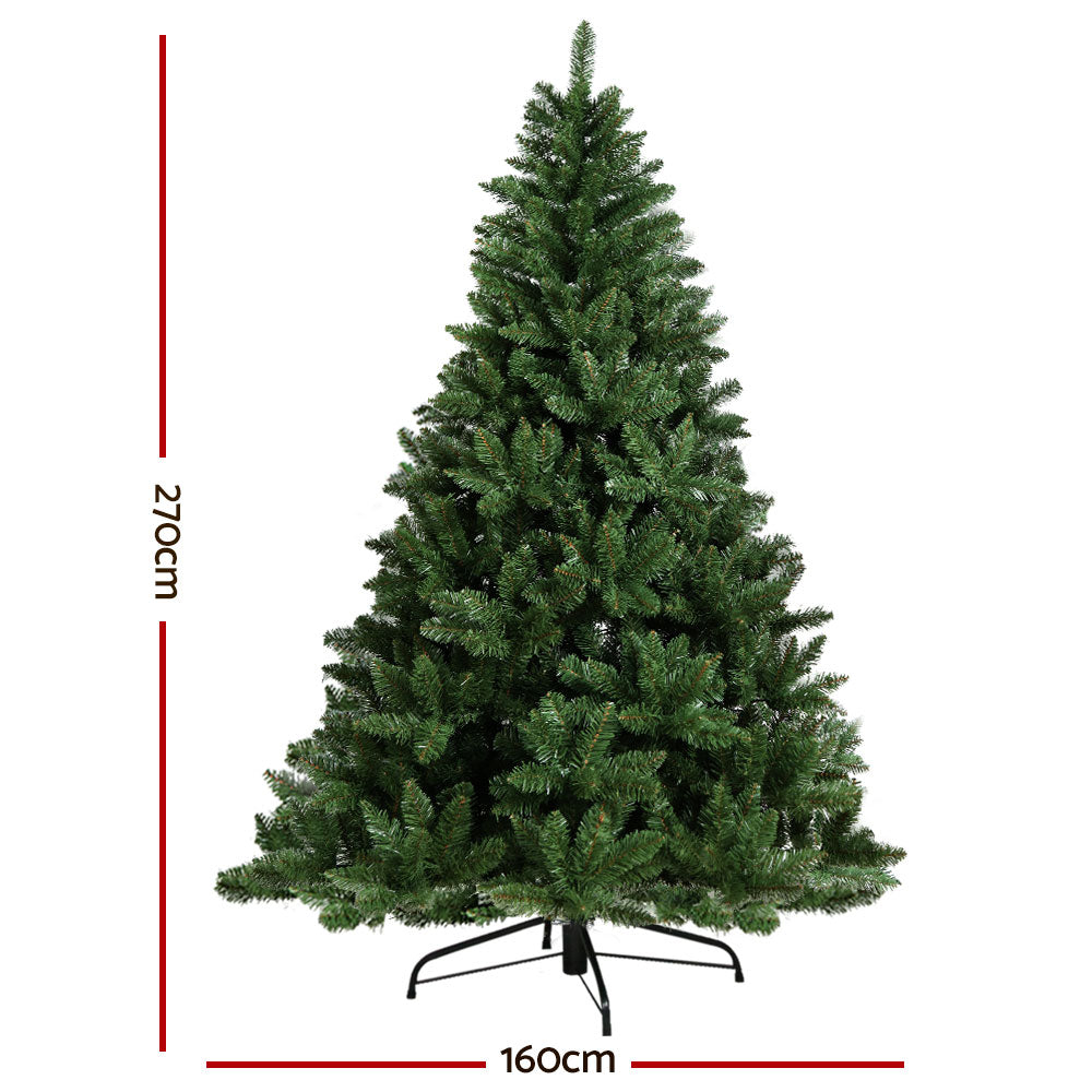 Jingle Jollys Christmas Tree 2.7m Green Xmas Tree Decorations 1590 Tips Occasions > Christmas > Christmas Trees Woofy and Whiskers