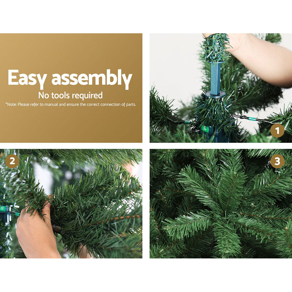 Jingle Jollys Christmas Tree 2.7m Green Xmas Tree Decorations 1590 Tips Occasions > Christmas > Christmas Trees Woofy and Whiskers