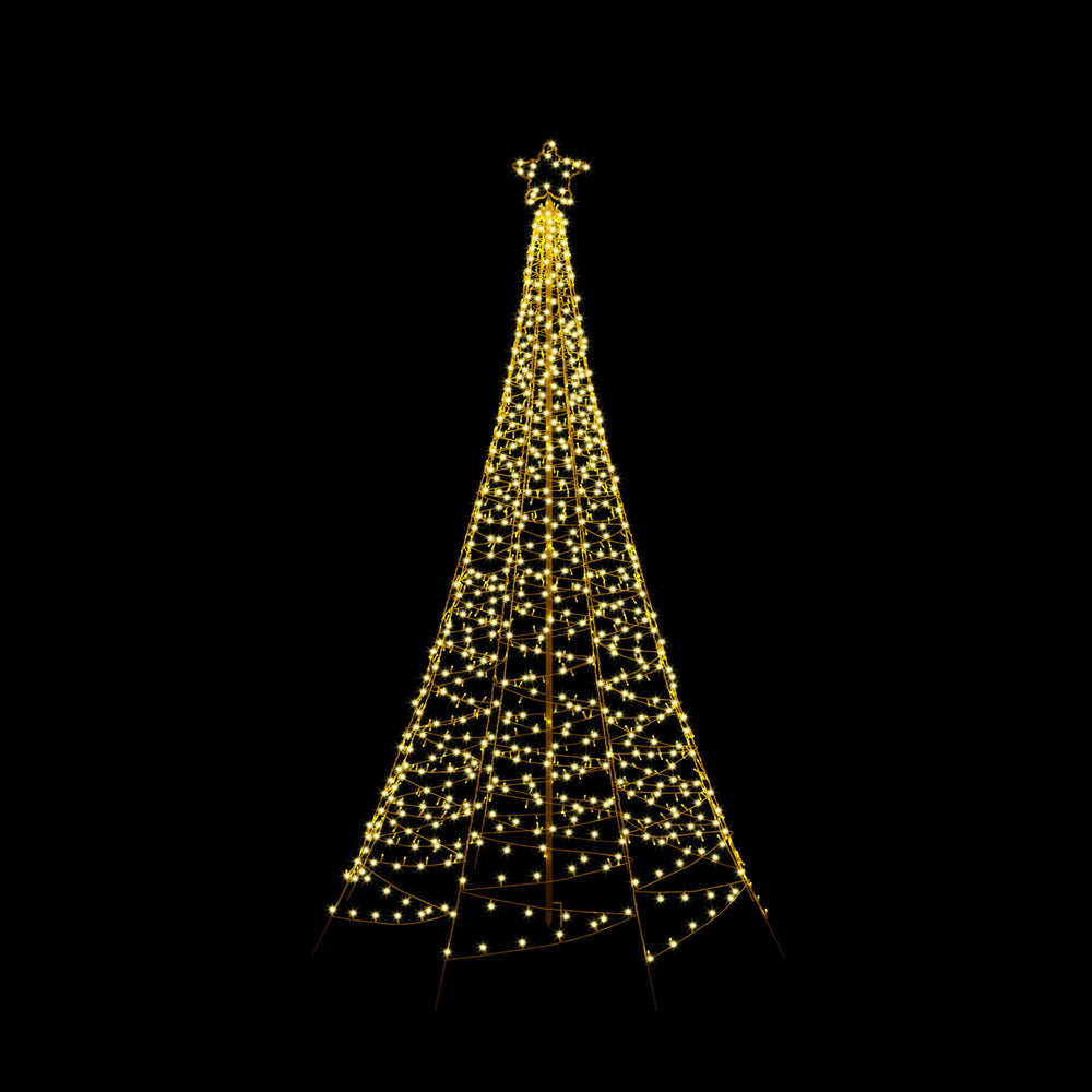 Jingle Jollys Solar Christmas Tree 2.1m 320 LED Net Lights Xmas Trees Decoration Occasions > Christmas > Outdoor Decorations & Lights Jingle Jollys