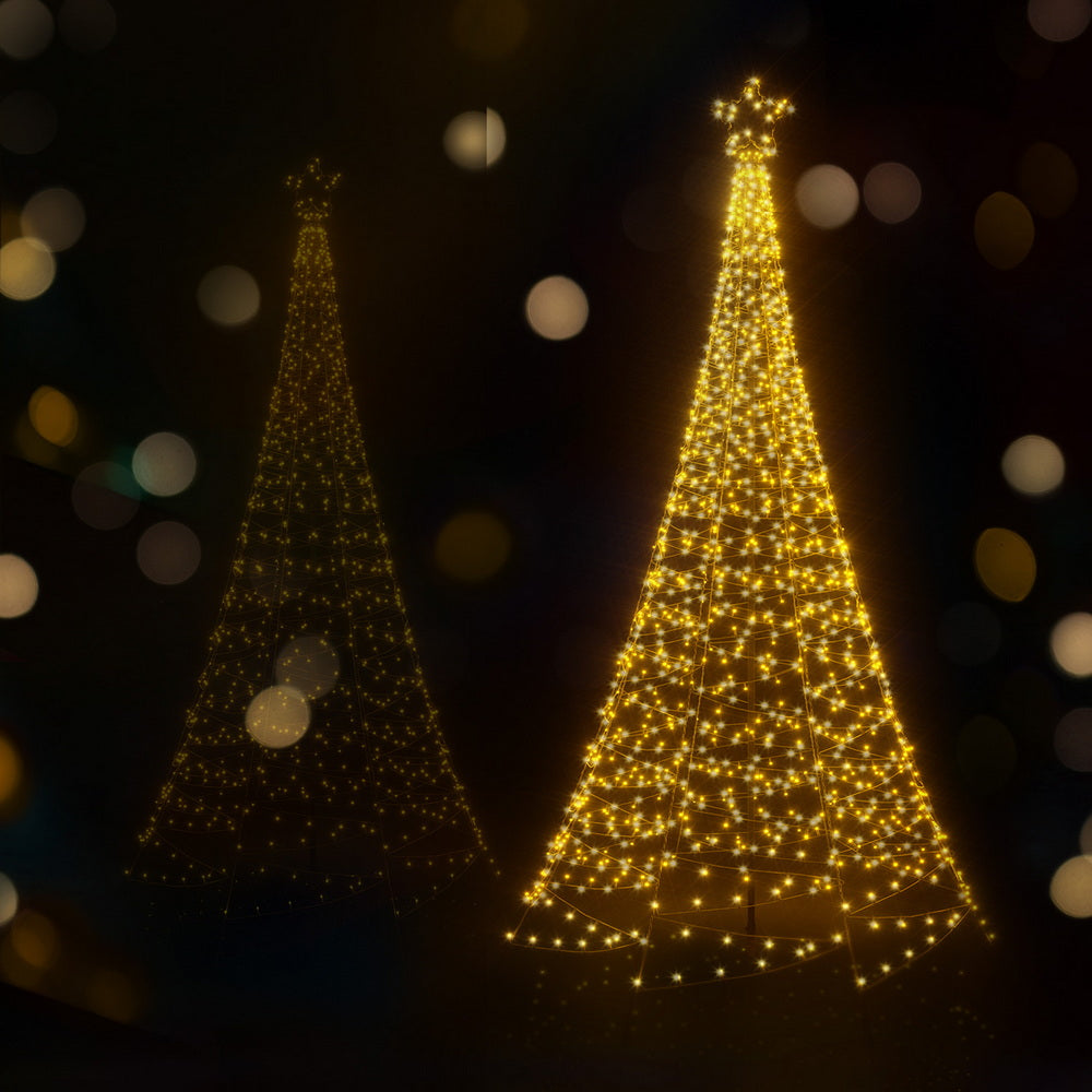 Jingle Jollys Solar Christmas Tree 2.1m 320 LED Net Lights Xmas Trees Decoration Occasions > Christmas > Outdoor Decorations & Lights Jingle Jollys