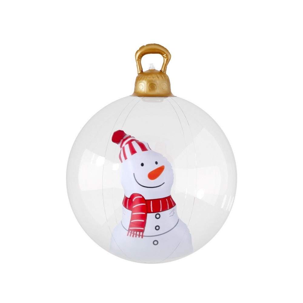 Jingle Jollys Christmas Inflatable Ball 60cm Snowman Decoration Giant Bauble Occasions > Christmas > Christmas Decorations Woofy and Whiskers