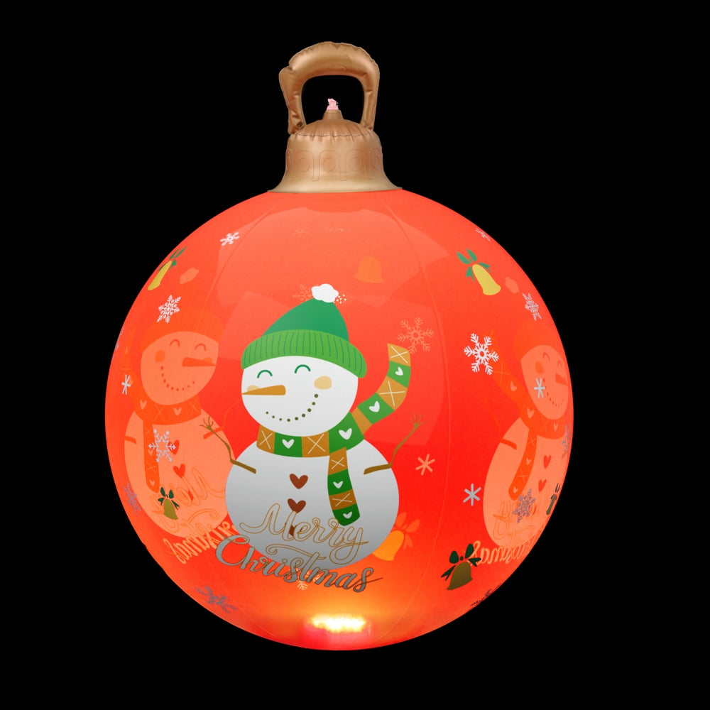 Jingle Jollys Christmas Inflatable Ball 60cm Illuminated Led Snowman Xmas Decor Occasions > Christmas > Christmas Decorations Woofy and Whiskers