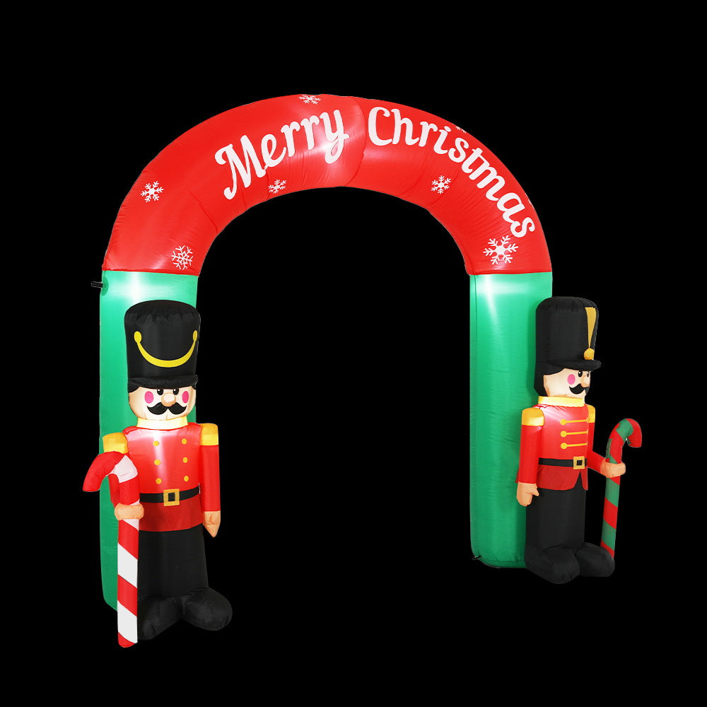 Jingle Jollys Christmas Inflatable Archwary Nutcracker 3M Illuminated Decorations Occasions > Christmas > Christmas Decorations Jingle Jollys