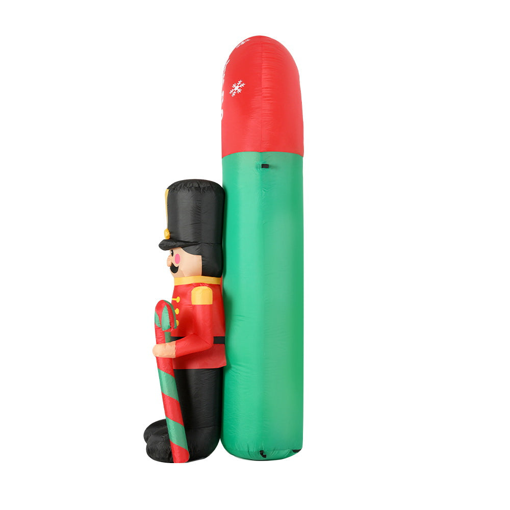 Jingle Jollys Christmas Inflatable Archwary Nutcracker 3M Illuminated Decorations Occasions > Christmas > Christmas Decorations Jingle Jollys