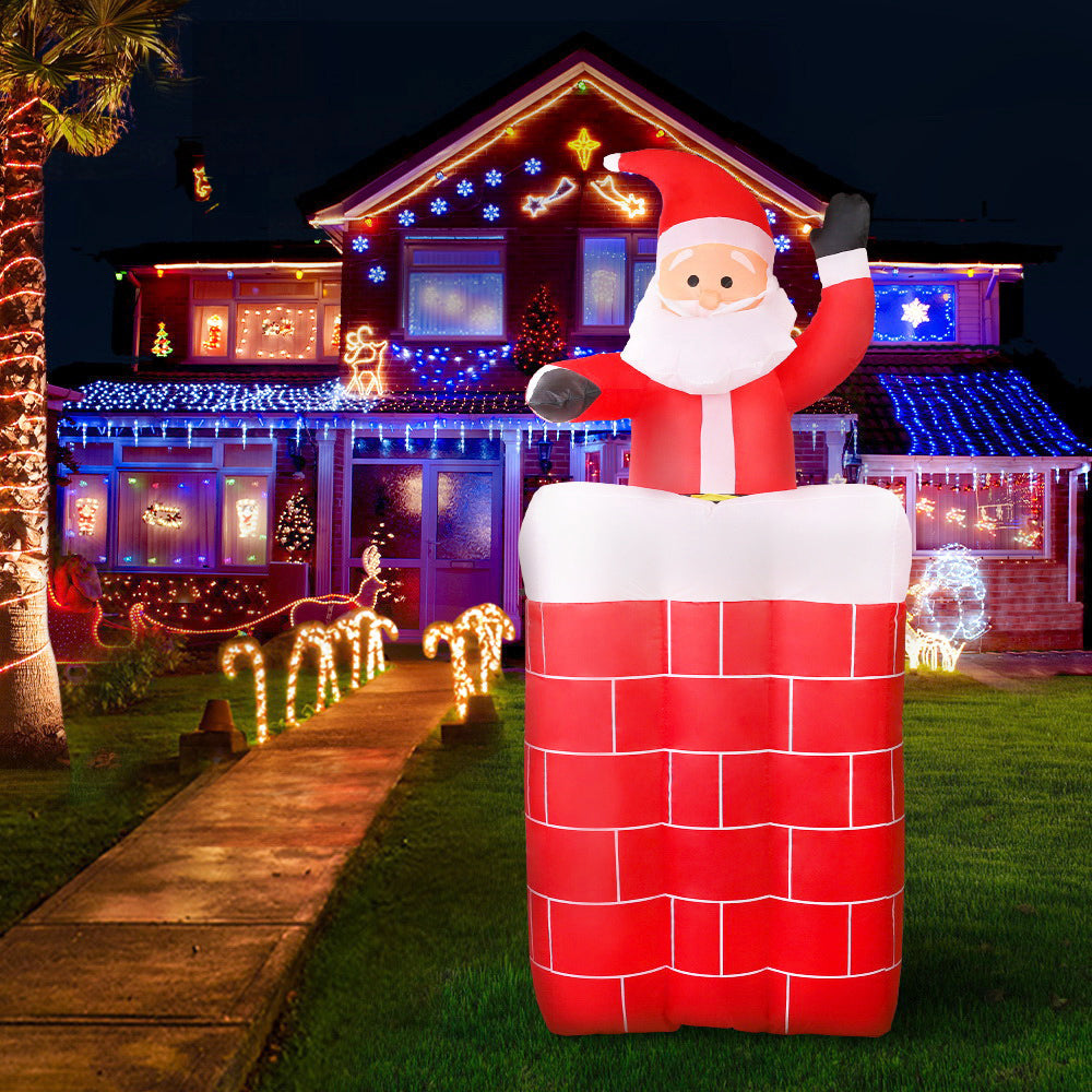 Jingle Jollys Christmas Inflatable Santa Pop Up 1.8M Illuminated Decorations Occasions > Christmas > Christmas Decorations Woofy and Whiskers