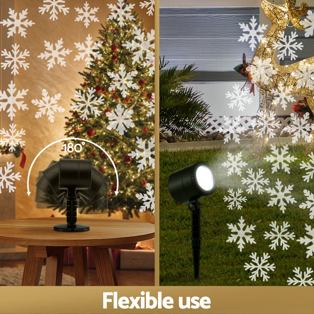 Jingle Jollys Christmas Lights Laser Light Snowflake Projector Indoor Outdoor Occasions > Christmas > Outdoor Decorations & Lights Woofy and Whiskers