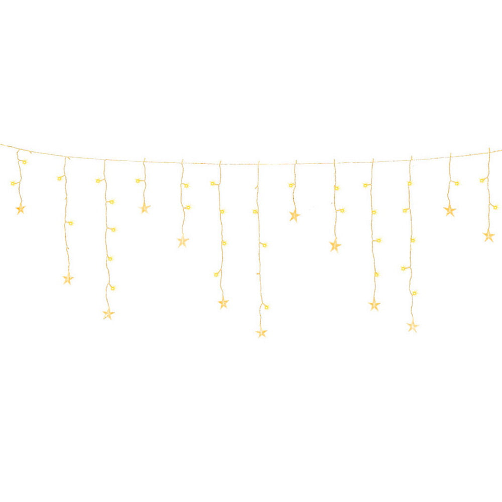 160 LED 6M Christmas Lights Icicle Light Solar Warm Jingle Jollys Occasions > Christmas > Outdoor Decorations & Lights Woofy and Whiskers