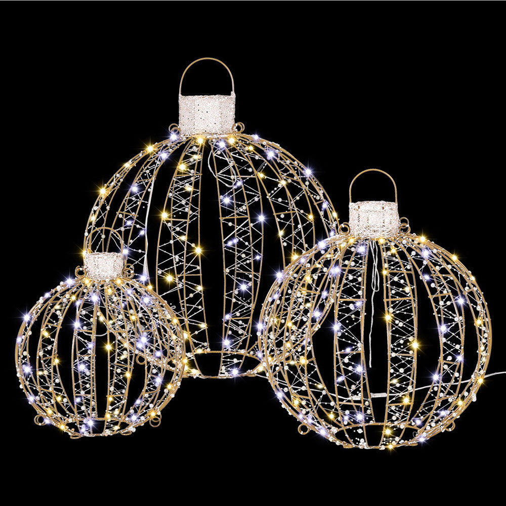 3 PCS Christmas Lights 360 LED Fairy Light Ball Decorations Jingle Jollys Occasions > Christmas > Outdoor Decorations & Lights Jingle Jollys