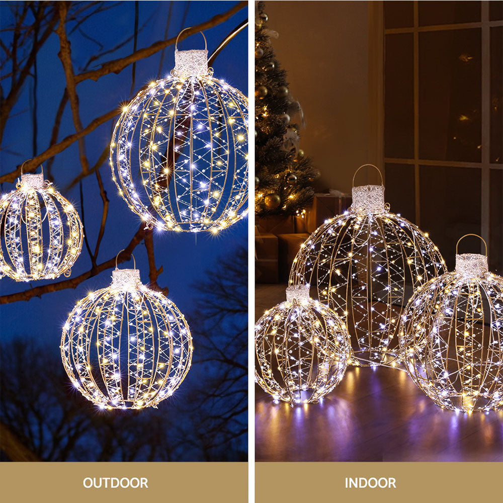 3 PCS Christmas Lights 360 LED Fairy Light Ball Decorations Jingle Jollys Occasions > Christmas > Outdoor Decorations & Lights Jingle Jollys
