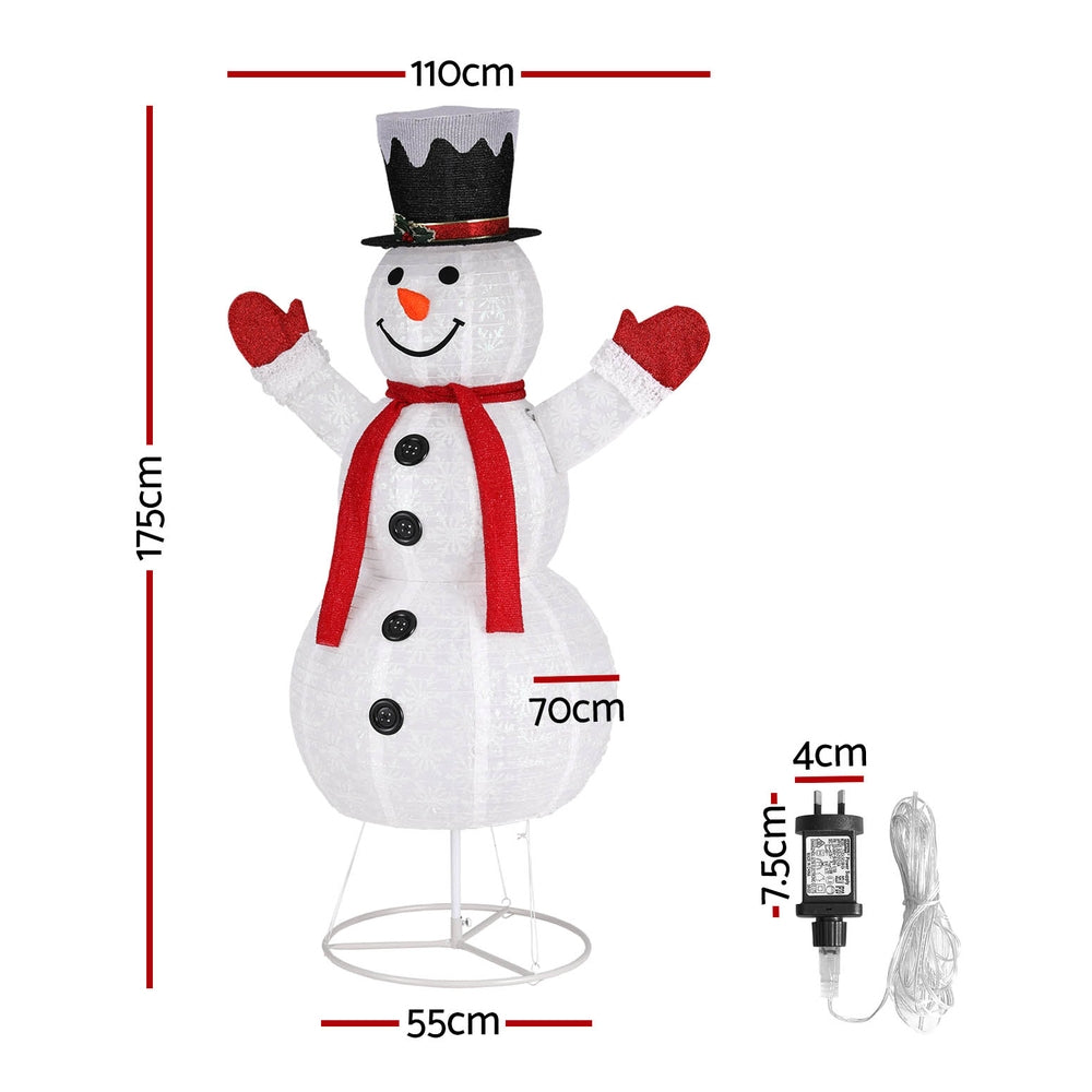 1.7M Christmas Lights 200 LED Fairy Light Snowman Decorations Jingle Jollys Occasions > Christmas > Outdoor Decorations & Lights Woofy and Whiskers