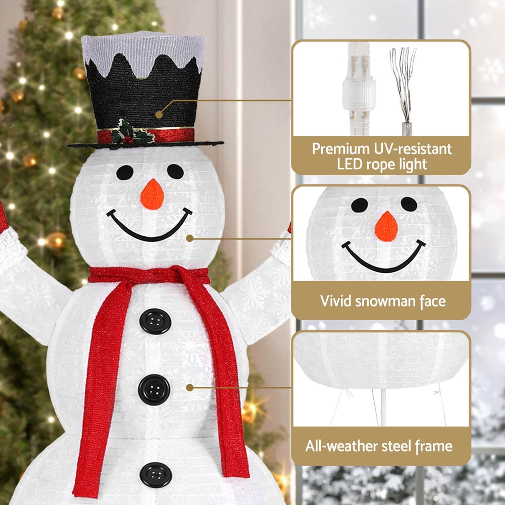 1.7M Christmas Lights 200 LED Fairy Light Snowman Decorations Jingle Jollys Occasions > Christmas > Outdoor Decorations & Lights Woofy and Whiskers