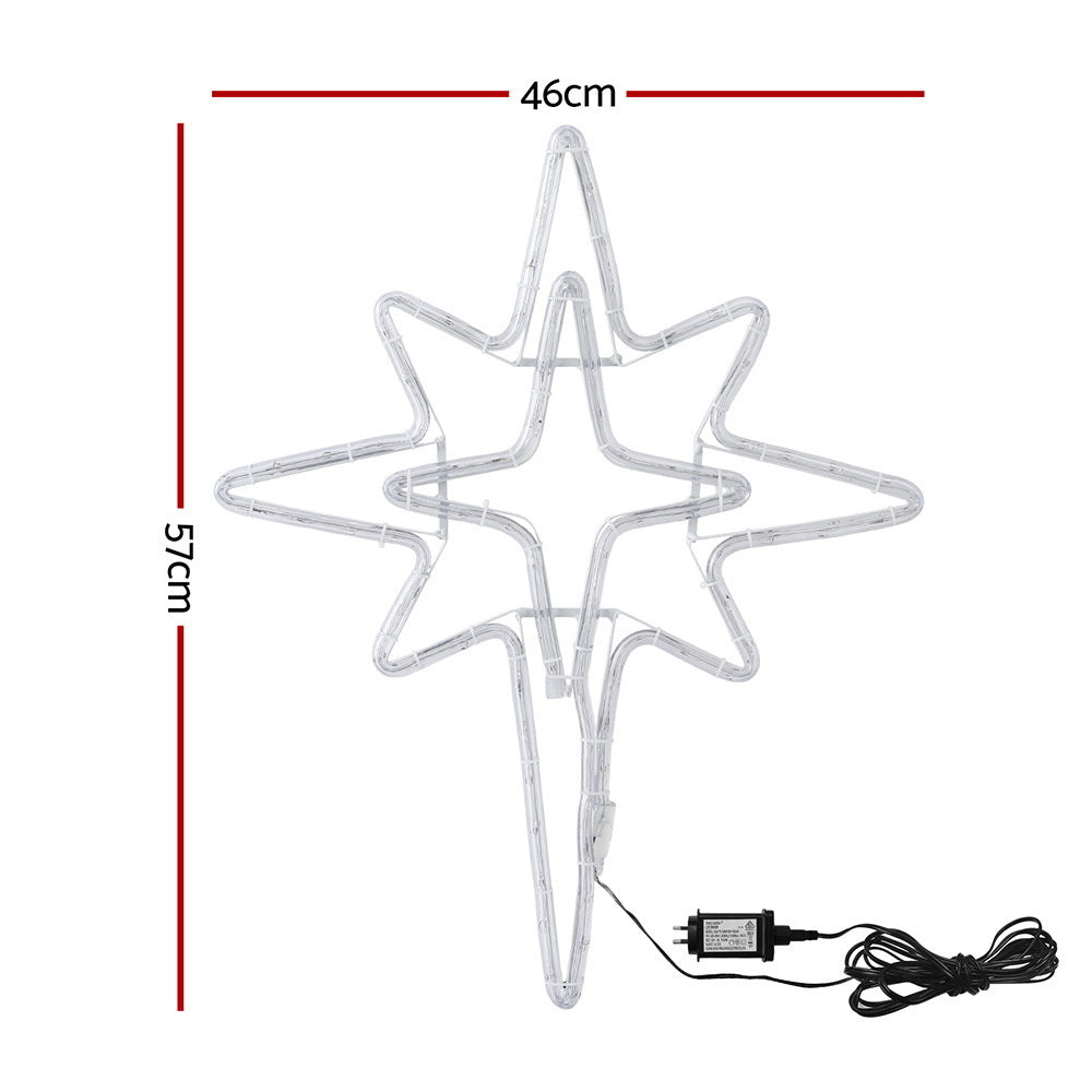 Jingle Jollys Christmas Lights 57cm Bethlehem Star 90 LED Xmas Decorations Motif Occasions > Christmas > Christmas Decorations Woofy and Whiskers