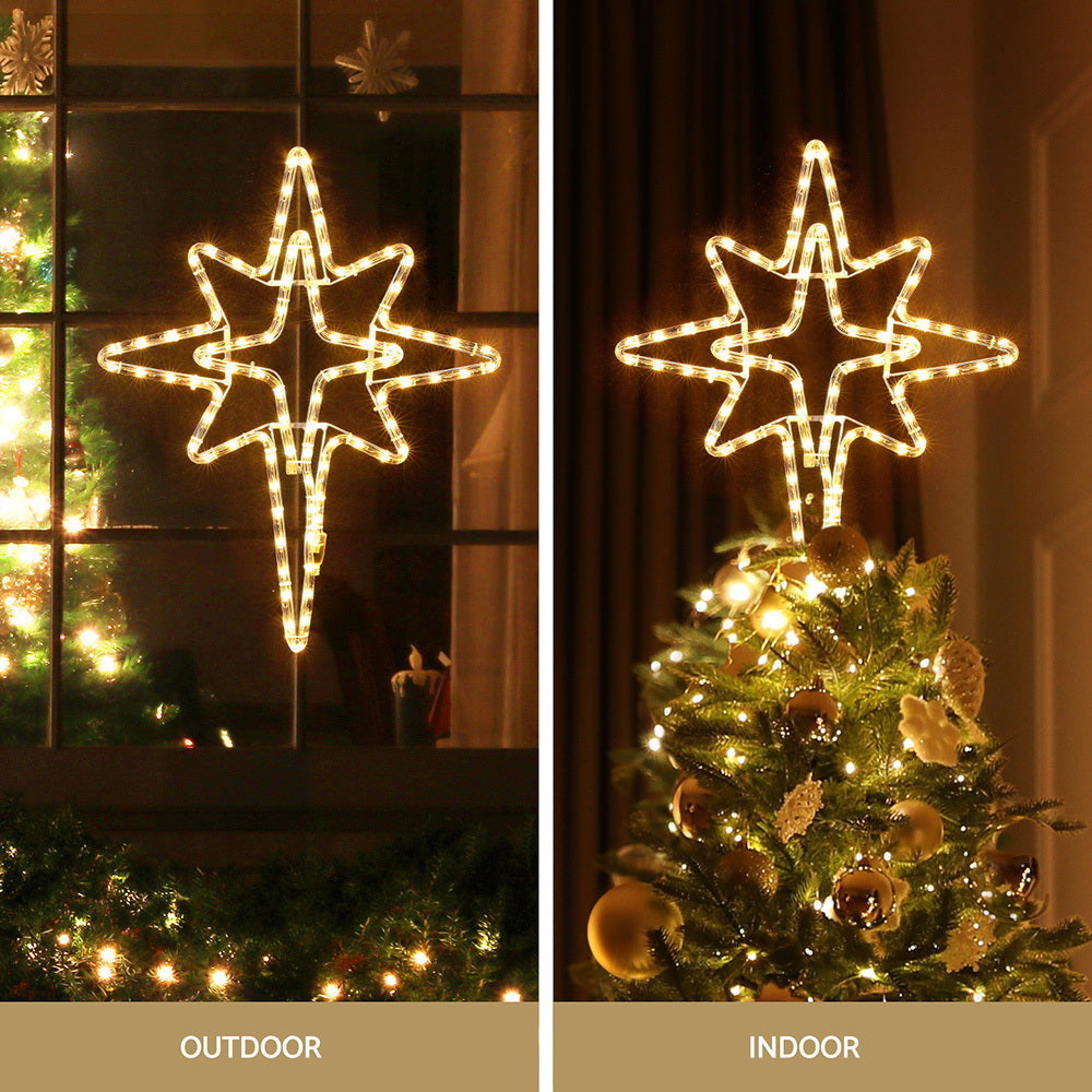 Jingle Jollys Christmas Lights 57cm Bethlehem Star 90 LED Xmas Decorations Motif Occasions > Christmas > Christmas Decorations Woofy and Whiskers
