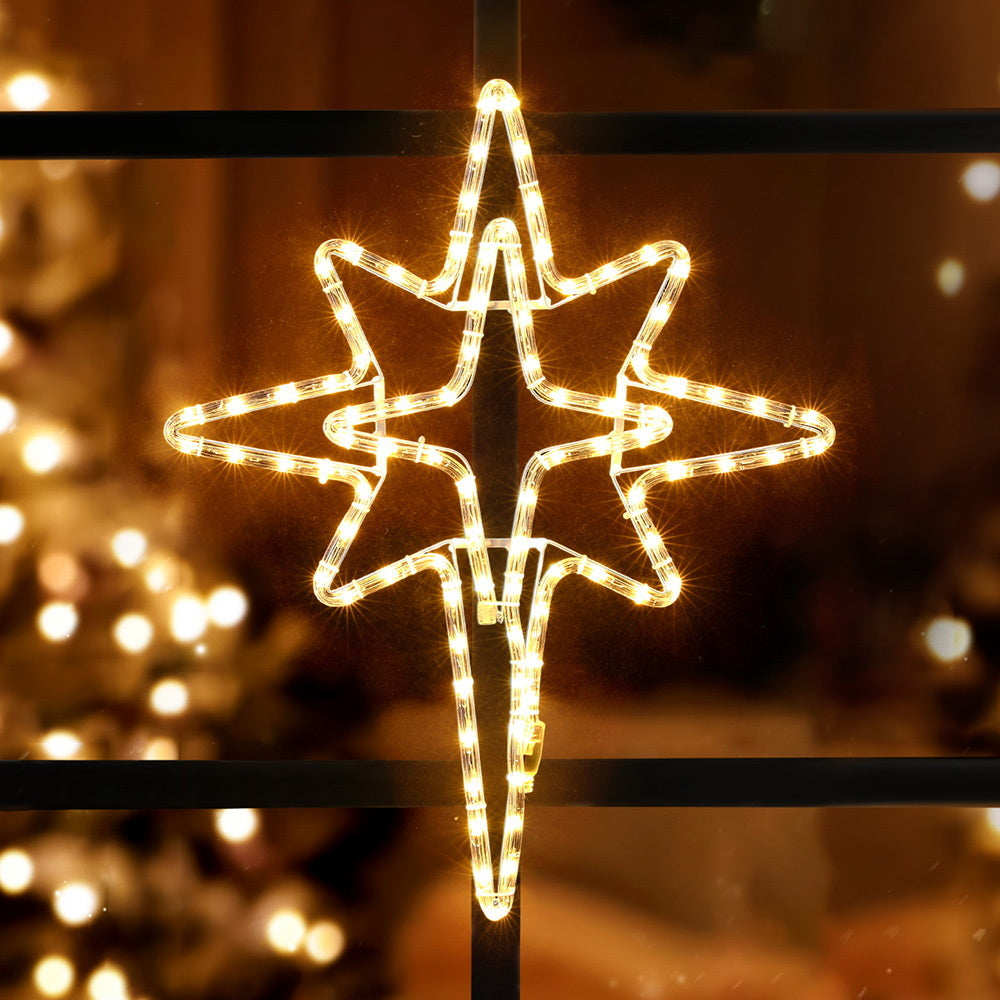 Jingle Jollys Christmas Lights 57cm Bethlehem Star 90 LED Xmas Decorations Motif Occasions > Christmas > Christmas Decorations Woofy and Whiskers