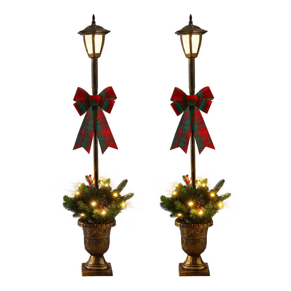 Jingle Jollys Christmas Lights 125cm Lamp Post 50 LED Fairy Light Decorations Occasions > Christmas > Outdoor Decorations & Lights Woofy and Whiskers