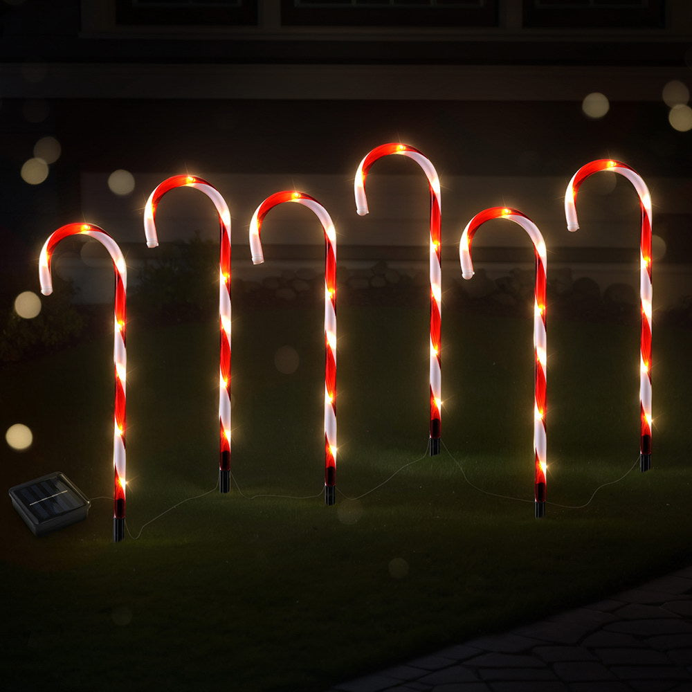 42 LED 6 PCS Christmas Lights Path Ground Light Garden Decorations Jingle Jollys Occasions > Christmas > Outdoor Decorations & Lights Woofy and Whiskers