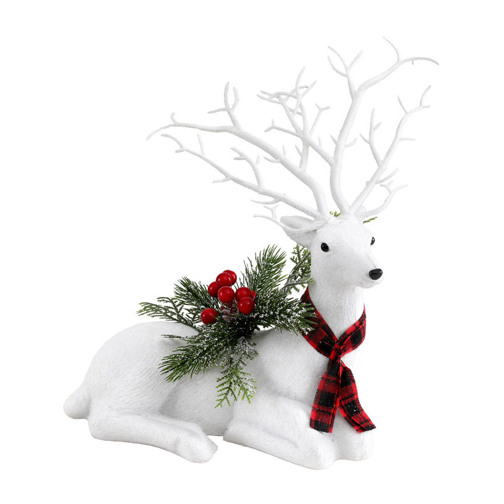 Jingle Jollys Christmas Reindeer 32cm Glitter Deer Ornaments Party Decorations Occasions > Christmas > Christmas Decorations Jingle Jollys