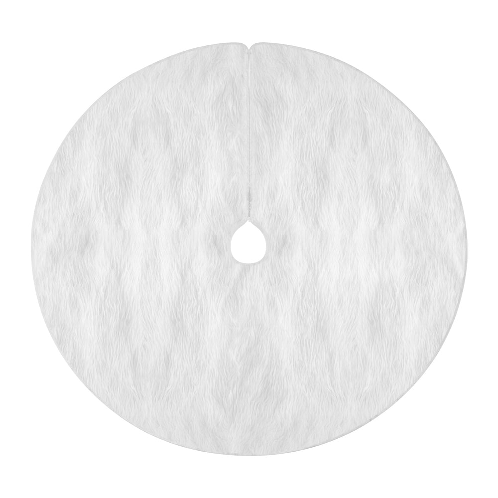 Jingle Jollys Christmas Tree Skirt 120cm Plush Xmas Fluffy Ornaments Decor White Occasions > Christmas > Christmas Trees Woofy and Whiskers