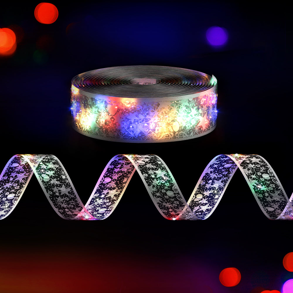 20M Christmas Lights Ribbon Fairy Light 200 LED Colored Jingle Jollys Occasions > Christmas > Outdoor Decorations & Lights Woofy and Whiskers