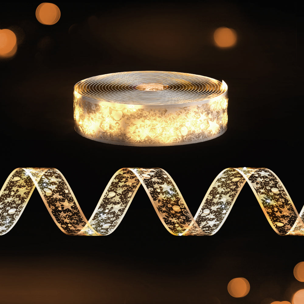 20M Christmas Lights Ribbon Fairy Light 200 LED Warm Jingle Jollys Occasions > Christmas > Outdoor Decorations & Lights Woofy and Whiskers