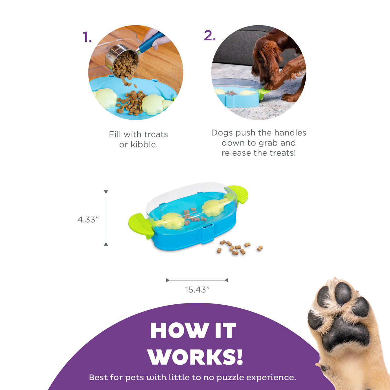 NINA OTTOSSON PAW N' PLAY BLUE interactive dog toy Nina Ottoson