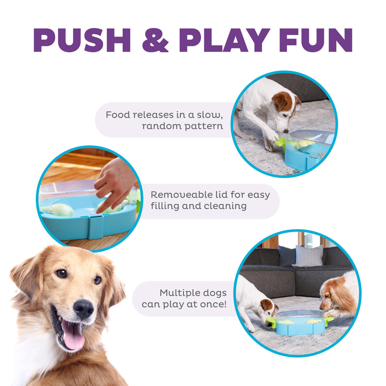 NINA OTTOSSON PAW N' PLAY BLUE interactive dog toy Nina Ottoson