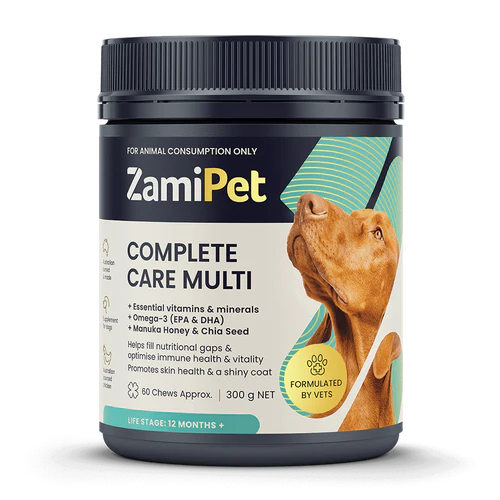 Zamipet Complete Care Multi For Dogs 300G 60 Chews Pet Vitamins & Supplements Zamipet