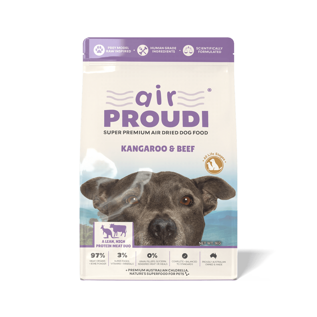 Airproudi Premium Air-Dried Dog Food Beef 400gOnline onlyWoofy and Whiskers