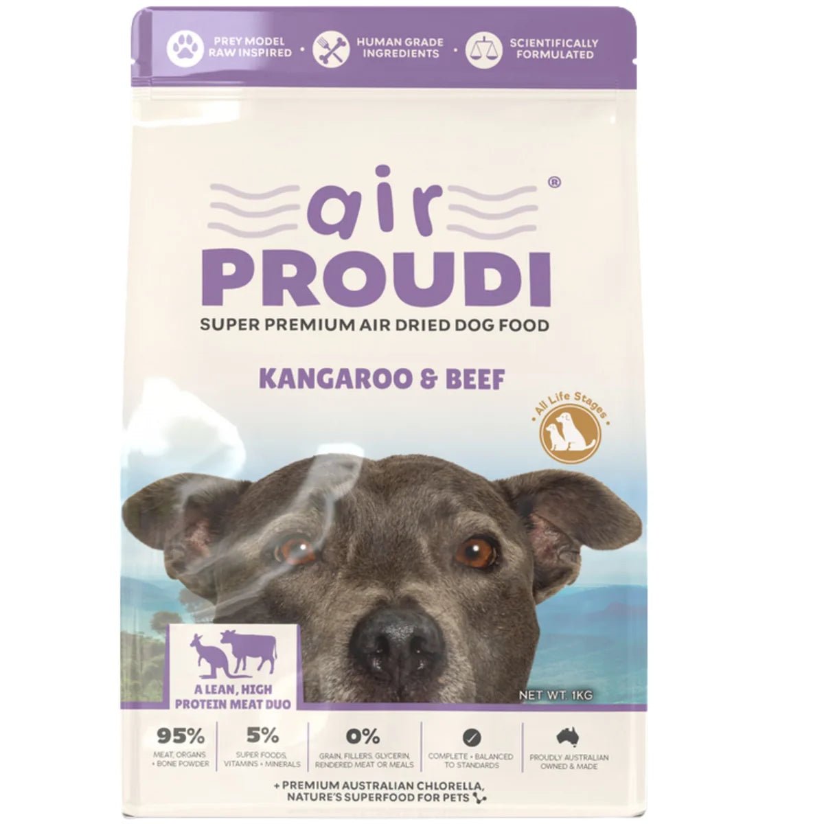 Airproudi Premium Air-Dried Dog Food Beef 400gOnline onlyWoofy and Whiskers